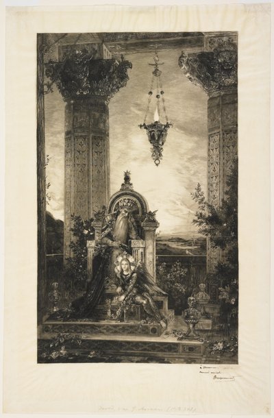 Kong David, 1883 af Felix Bracquemond